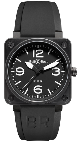 Bell & Ross Watch BR 01 92 Automatic Black Dial Carbon Finish BR0192-BL-CA