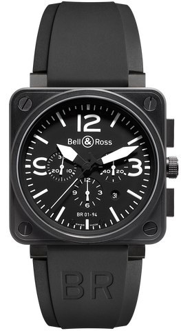 Bell & Ross Watch BR 01 94 Chronograph Black Dial Carbon Finish BR0194-BL-CA