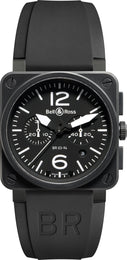 Bell & Ross BR 03 94 Chronograph Black Dial Carbon Finish BR0394-BL-CA