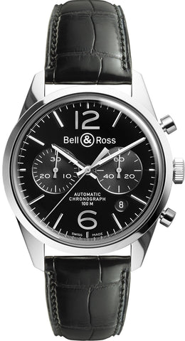 Bell & Ross Vintage BR 126 Officer Black BRG126-BL-ST/SCR