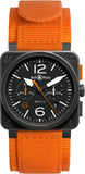 Bell & Ross BR 03 94 Carbon Orange Limited Edition BR0394-O-CA