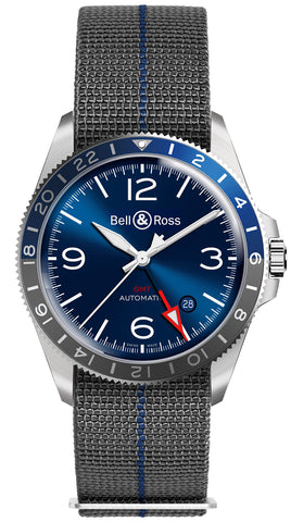 Bell & Ross Watch BR V2-93 GMT Blue BRV293-BLU-ST/SF