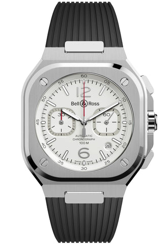 Bell & Ross Watch BR 05 Chronograph Whitehawk Limited Edition BR05C-SI-ST/SRB