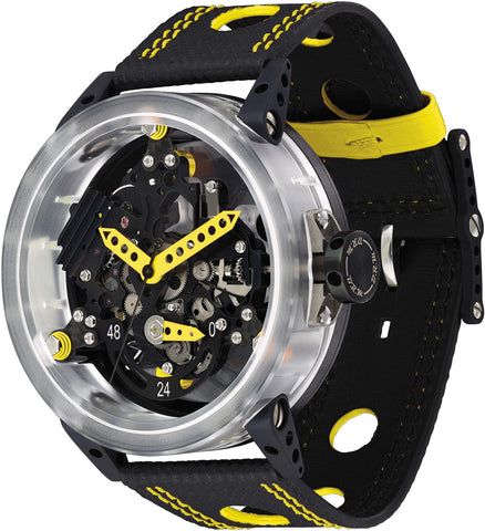 B.R.M Watch R-50 Makrolon Yellow Hands R-50-MK-AJ