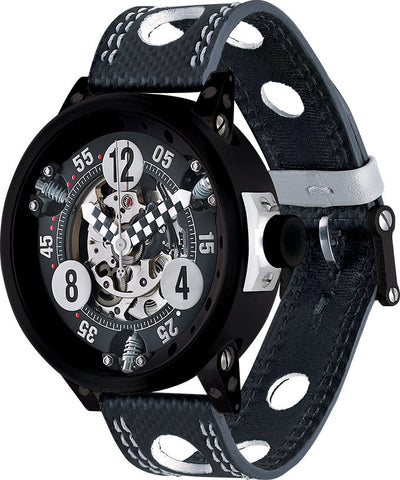 B.R.M Watch R-46 White Hands RG-46-PN-ADB-RACING