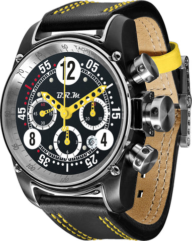 B.R.M Watch T12-44 Drivemaster Yellow Hands T12-44-DRIVEMASTER-AJ