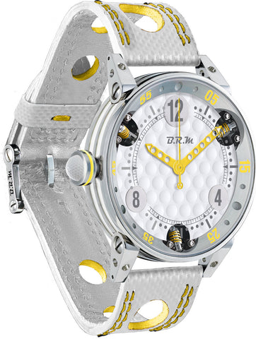 B.R.M Watch Golf Master Mens Yellow Hands GF6-44-SA-AJ