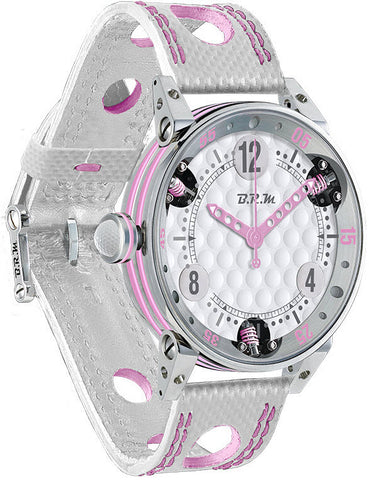 B.R.M Watch Golf Master Ladies Light Pink Hands GF7-38-SA-672