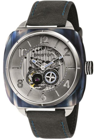 Briston Watch Streamliner Skeleton Blue Acetate 201042.SA.BL.2.B