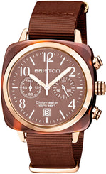 Briston Watch Clubmaster Classic Chronograph Terracotta Chocolate 20140.PRA.T.37.NTCH
