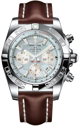 Breitling Watch Chronomat 44 Gray Pearl Diamond AB011012/G686/437X