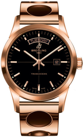 Breitling Watch Transocean Black Red Gold R4531012/BB70/220R