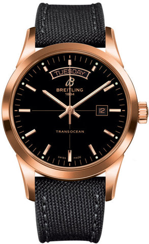 Breitling Watch Transocean Black Red Gold R4531012/BB70/109W
