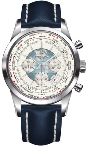 Breitling Watch Transocean Chronograph Unitime Polar White AB0510U0/A732/101X