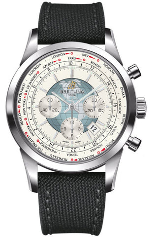 Breitling Watch Transocean Chronograph Unitime Polar White AB0510U0/A732/100W