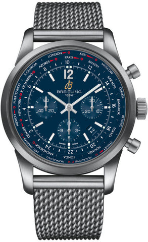 Breitling Watch Transocean Unitime Midnight Blue AB0510U9/C879/159A
