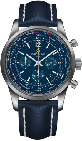 Breitling Watch Transocean Unitime Midnight Blue AB0510U9/C879/101X