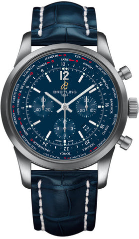 Breitling Watch Transocean Unitime Midnight Blue AB0510U9/C879/746P