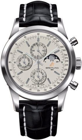 Breitling Watch Transocean Chronograph 1461 Mercury Silver A1931012/G750/743P