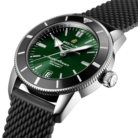 Breitling Superocean Heritage Green Rubber Watch D