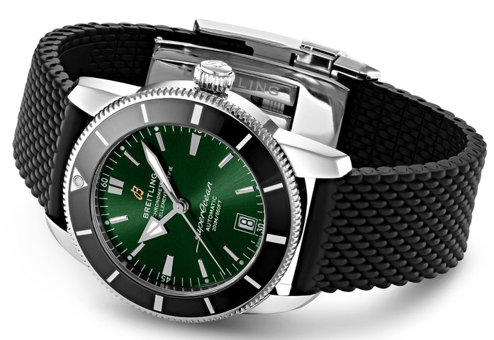 Breitling Superocean Heritage Green Rubber Watch D