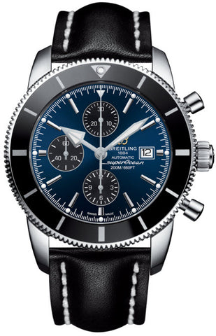 Breitling Watch Superocean Heritage Chronographe Gun Blue Leather Black A1331212/C968/441X