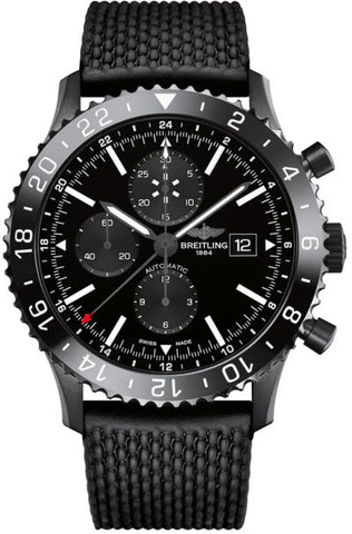 Breitling Watch Chronoliner Blacksteel Black Rubber Aero Classic M2431013/BF02/267S