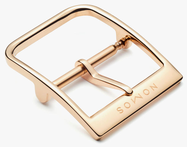 Nomos Glashutte Watch Lambda Rose Gold Sapphire Crystal