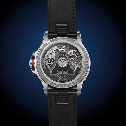 Angelus Watch Chronodate Titanium Blue Limited Edition