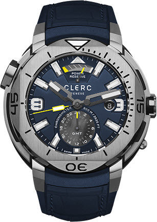 Clerc Watch Hydroscaph GMT Power Reserve GMT-1.11R.4 Navy