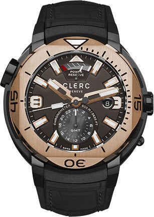 Clerc Watch Hydroscaph GMT Power Reserve GMT-3.9R.3 Black