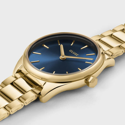 Cluse Watch Feroce Mini Blue Gold