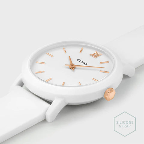 Cluse Minuit Nylon White Rose Gold D
