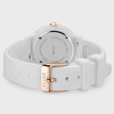 Cluse Minuit Nylon White Rose Gold D