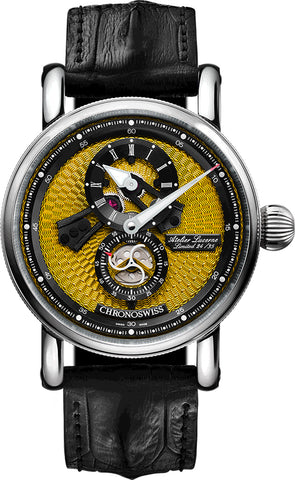 Chronoswiss Watch Flying Regulator Open Gear Limited Edition CH-8753-YEBK