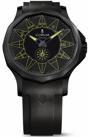 Corum Watch Admiral 42 All Black Yellow A395/04008