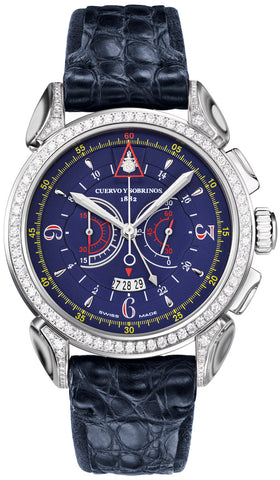 Cuervo y Sobrinos Watch Historiador Vuelo Chrono 3201.1B-S1-L