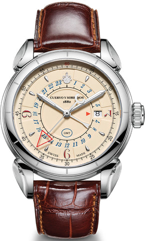 Cuervo y Sobrinos Watch Vuelo GMT 3204.1C