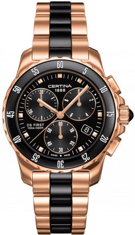 Certina Watch DS First Lady Ceramic Chrono Quartz C014.217.33.051.00