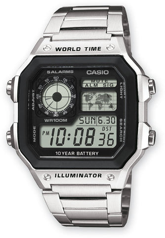 Casio Watch Alarm Chronograph AE-1200WHD-1AVEF
