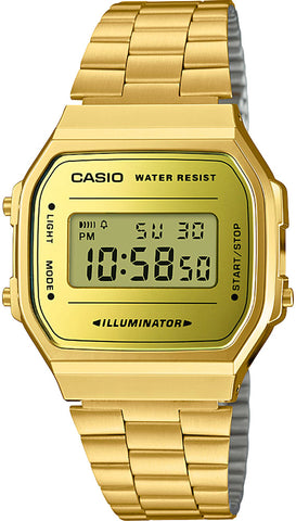 Casio Watch Illuminator Alarm A168WEGM-9EF