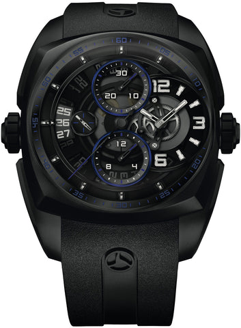 Cyrus Watch Klepcys Skeleton Chronograph Dark And Blue Black DLC Steel Limited Edition 539.504.DDB.A