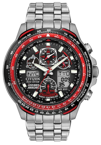 Citizen Watch Eco Drive Red Arrows Titanium Mens JY8110-51E
