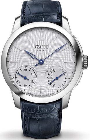 Czapek Watch Quai des Bergues Steel Guilloche Ricochet Steel Sea Salt Grey S Limited Edition