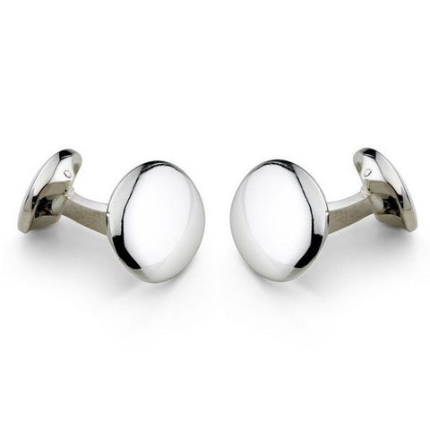 Deakin & Francis Cufflinks Silver Sprung Oval C1690X0001