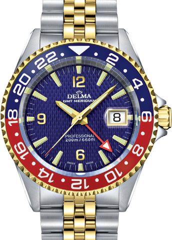 Delma Watch Santiago GMT Bi-Colour 52702.648.6P044