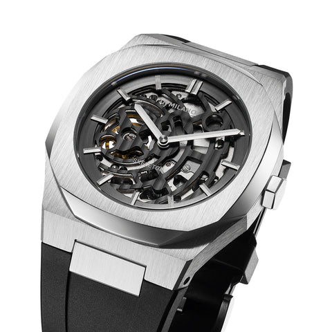 D1 Milano Watch Mechanical Skeleton