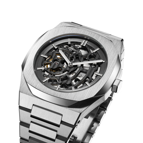 D1 Milano Watch Mechanical Skeleton