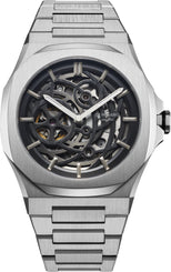 D1 Milano Watch Skeleton Silver D1-SKBJ10