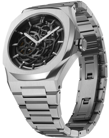 D1 Milano Skeleton Silver Watch